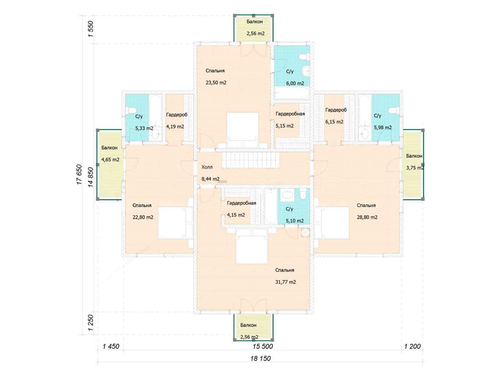 План 2 этажа